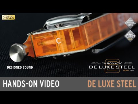 De Luxe Solo Steel Chromatic Harmonica (Stainless Steel Reeds) Demo