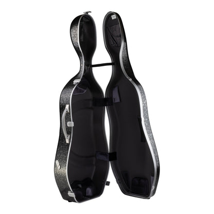 Bam Rocks Hightech Slim Cello Case – open interior