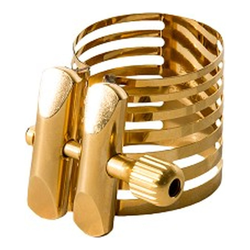 Rovner Platinum Gold Saxophone Ligature (24K Gold Plated)
