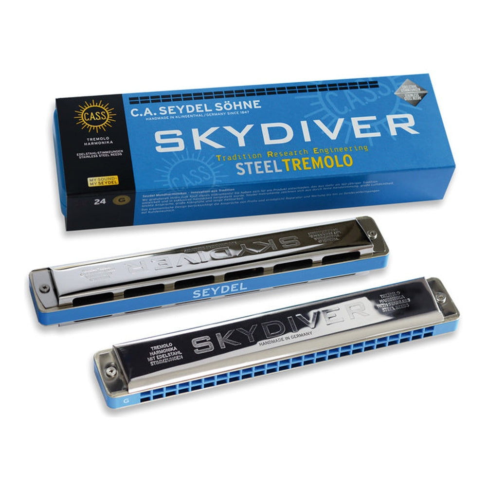 Seydel Skydiver Steel Tremolo Harmonica (48 Stainless Steel Reeds)