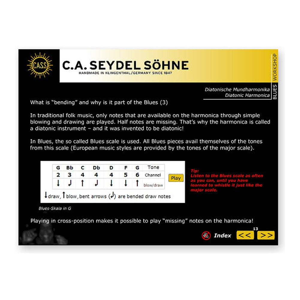 Seydel Soundcheck Blues Beginner Pack (No Harmonica)