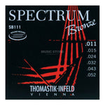 Jeu de cordes pour guitare acoustique Spectrum Bronze (à fil rond)