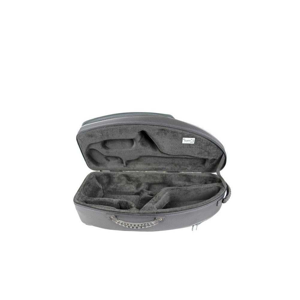 Bam New Trekking Alto Saxophone Case – Black Carbon, open interior