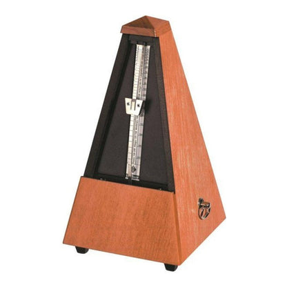 Wittner Maelzel Pyramid Metronome (Solid Wood & Mechanical Clockwork) - Cherry tree, matte silk / Without bell