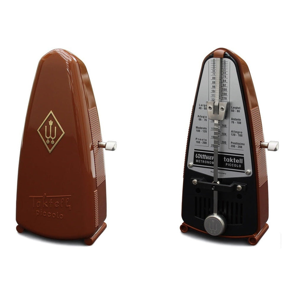 Wittner Taktell Piccolo Plastic Casing Metronome - Mahogany-Brown